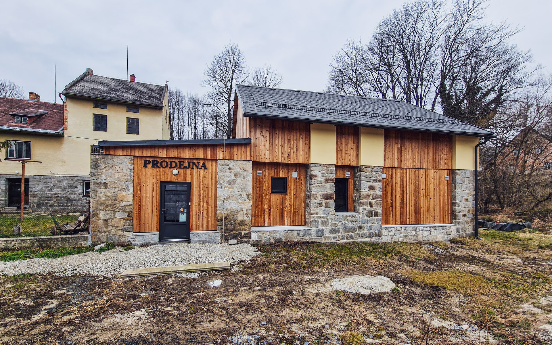 Stavební úpravy stodoly na kvašárnu, Černá Voda